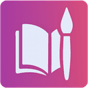 Book & Brush Logo